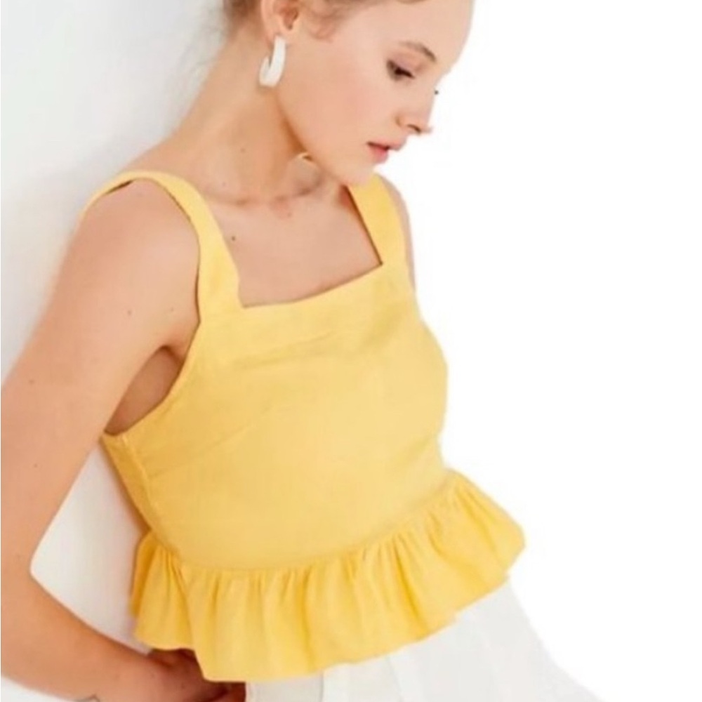 Urban Outfitters Beckett Linen Tank‎ Top